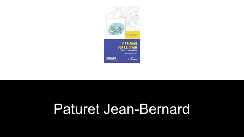 livres de Paturet Jean-Bernard