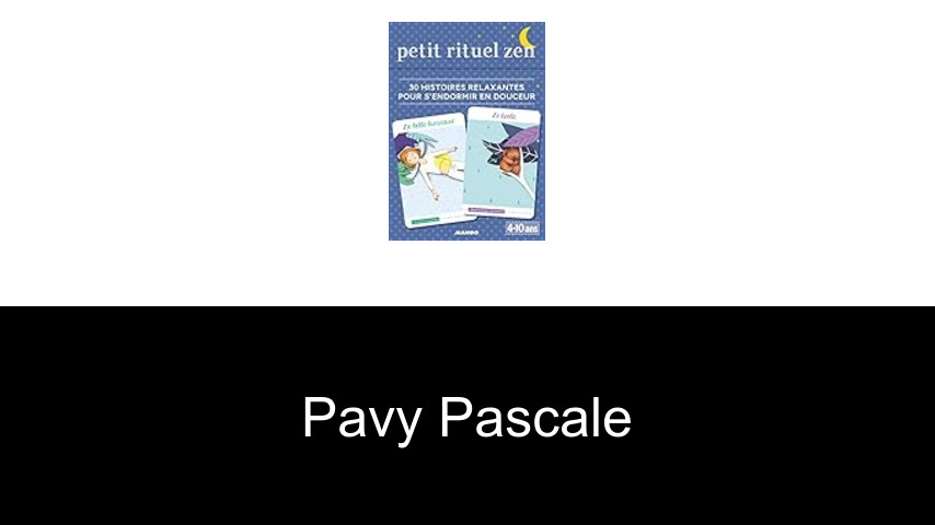livres de Pavy Pascale