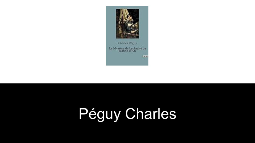 livres de Péguy Charles