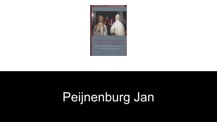 livres de Peijnenburg Jan