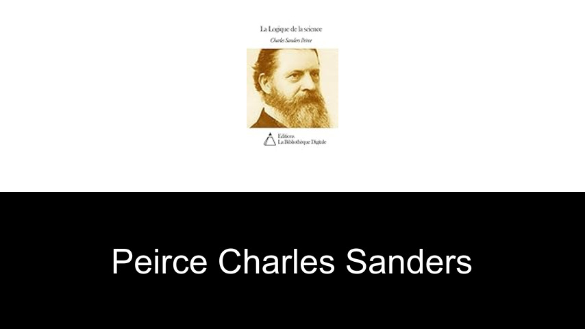 livres de Peirce Charles Sanders