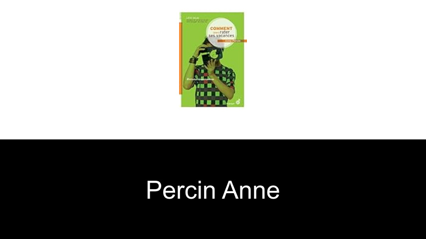 livres de Percin Anne