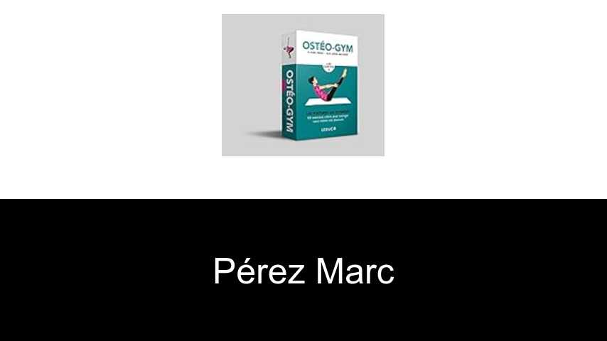 livres de Pérez Marc
