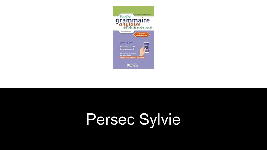 livres de Persec Sylvie