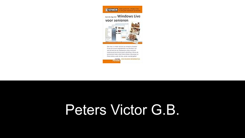 livres de Peters Victor G.B.