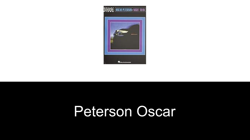 livres de Peterson Oscar