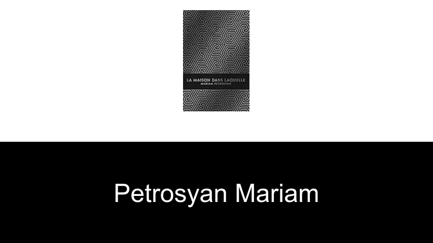 livres de Petrosyan Mariam