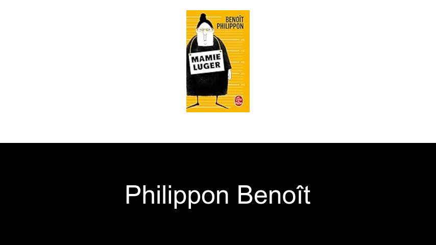 livres de Philippon Benoît