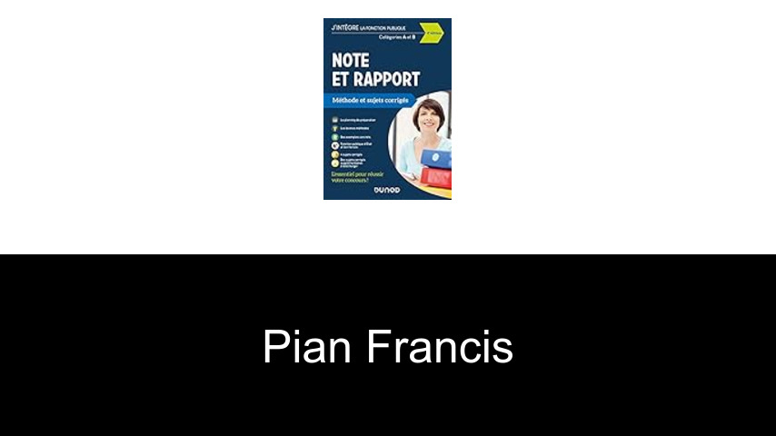 livres de Pian Francis