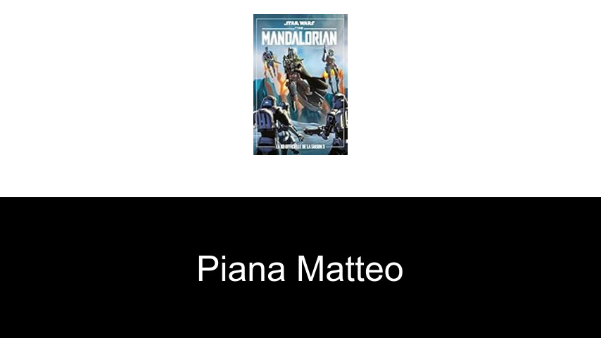 livres de Piana Matteo