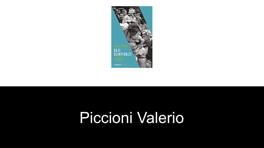 livres de Piccioni Valerio