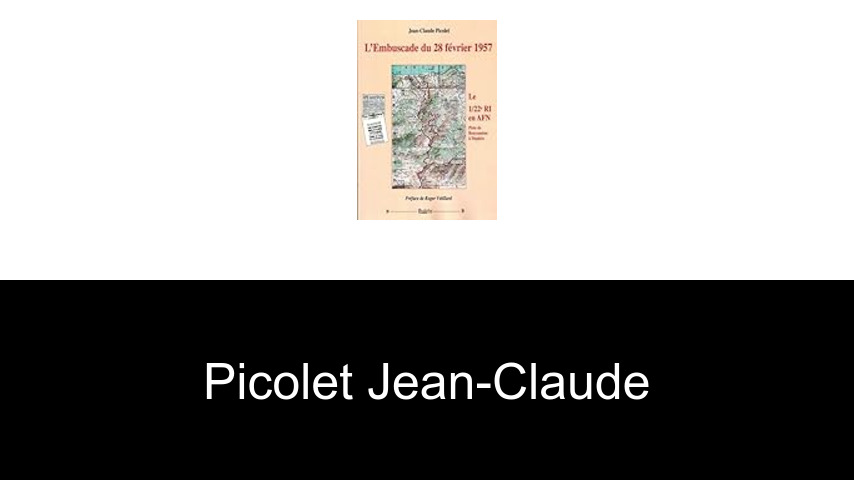 livres de Picolet Jean-Claude