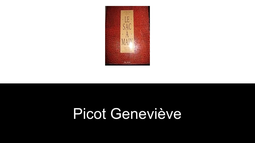 livres de Picot Geneviève