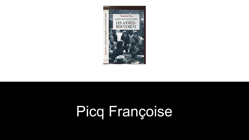 livres de Picq Françoise