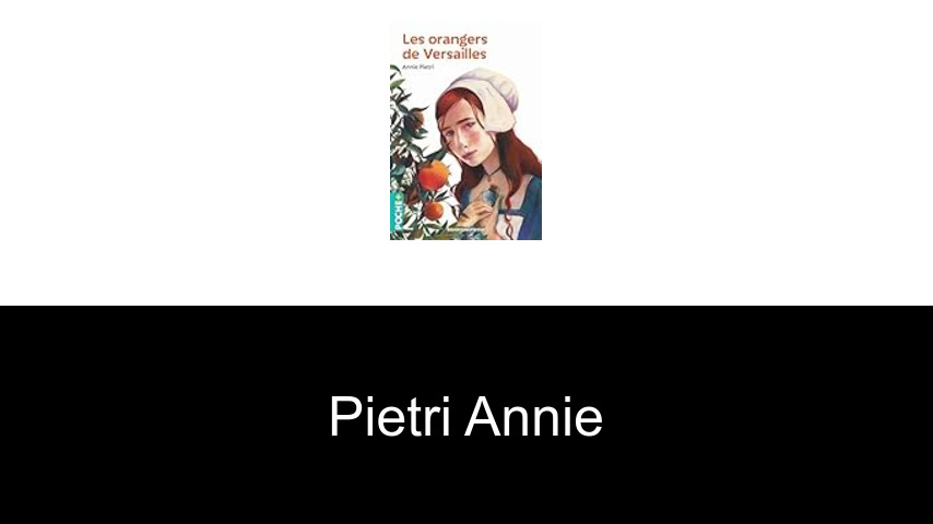 livres de Pietri Annie