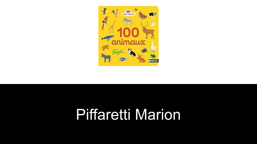 livres de Piffaretti Marion