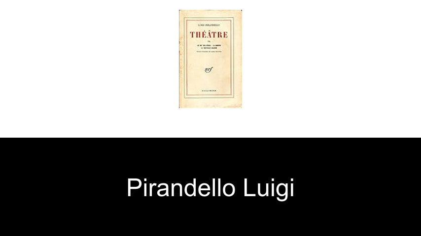 livres de Pirandello Luigi