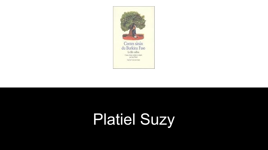 livres de Platiel Suzy