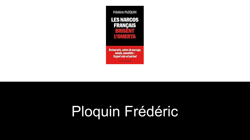livres de Ploquin Frédéric