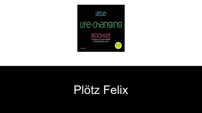 livres de Plötz Felix