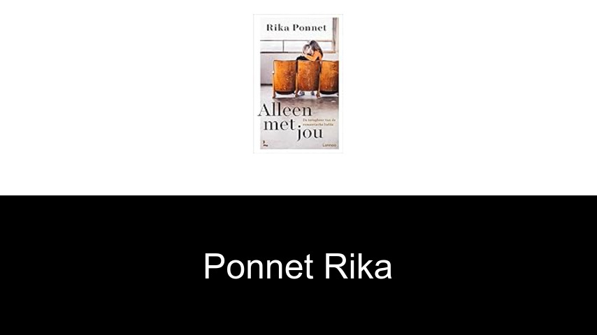 livres de Ponnet Rika