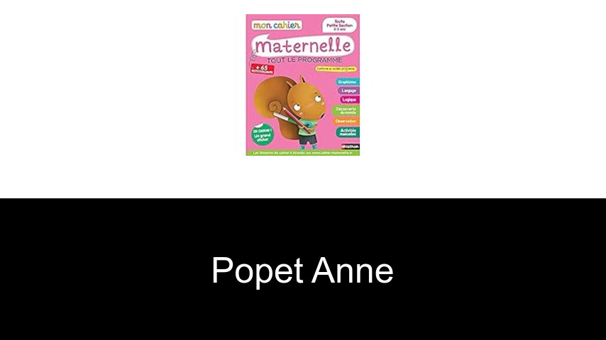 livres de Popet Anne