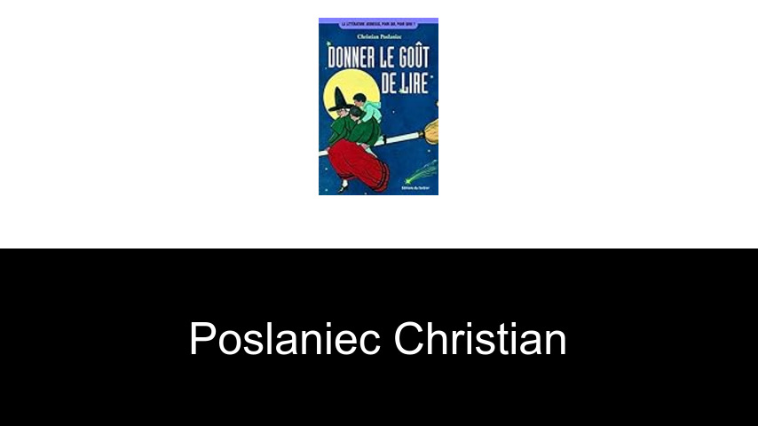 livres de Poslaniec Christian