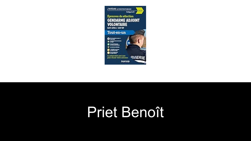 livres de Priet Benoît