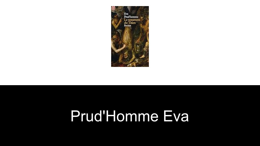 livres de Prud'homme Eva