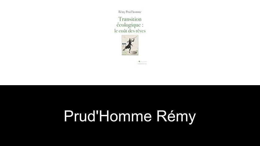 livres de Prud'homme Rémy