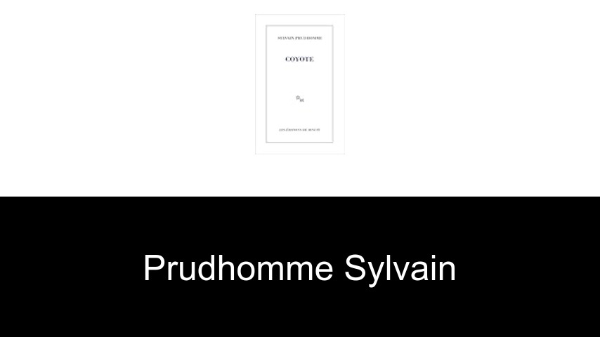 livres de Prudhomme Sylvain