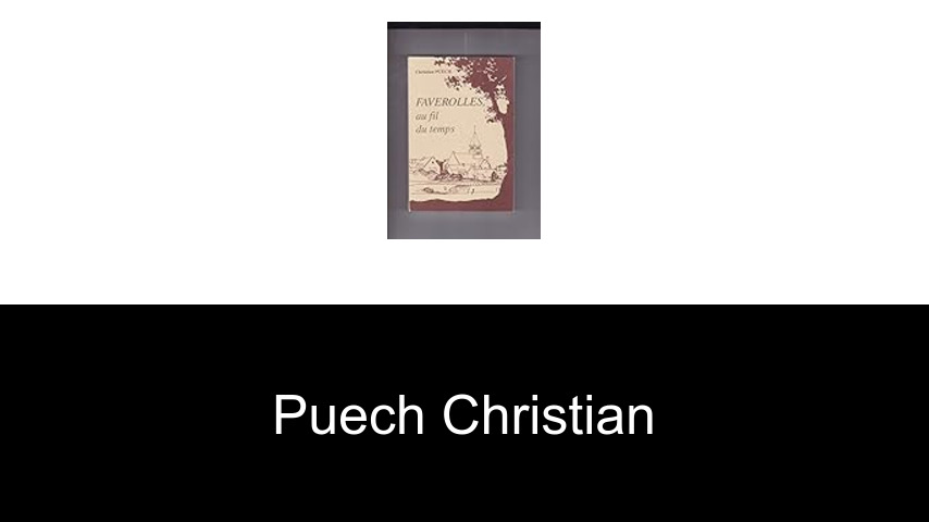 livres de Puech Christian