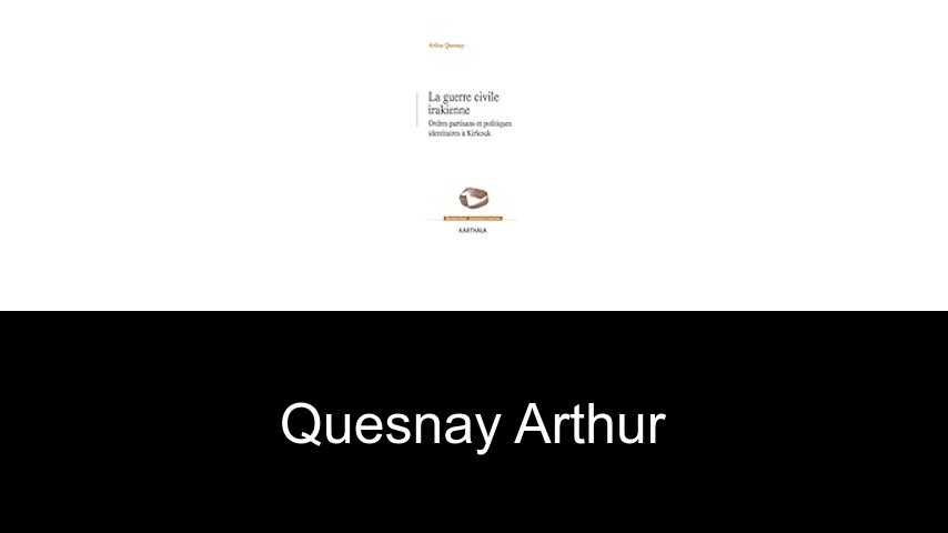 livres de Quesnay Arthur