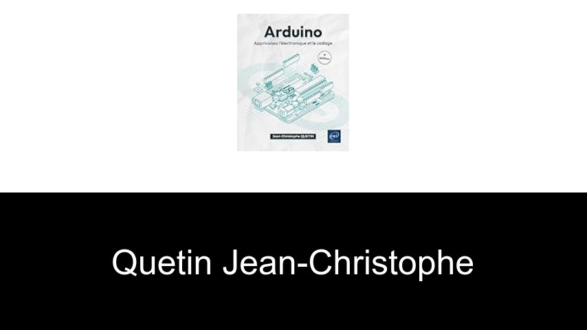 livres de Quetin Jean-Christophe