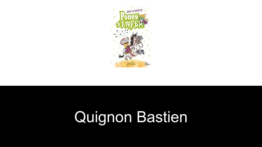 livres de Quignon Bastien