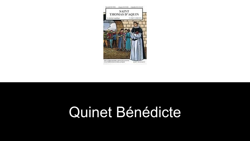 livres de Quinet Bénédicte