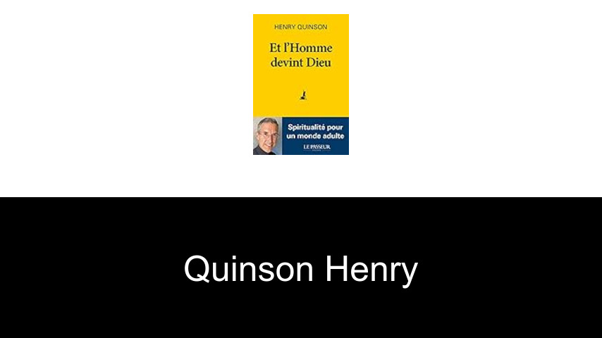 livres de Quinson Henry