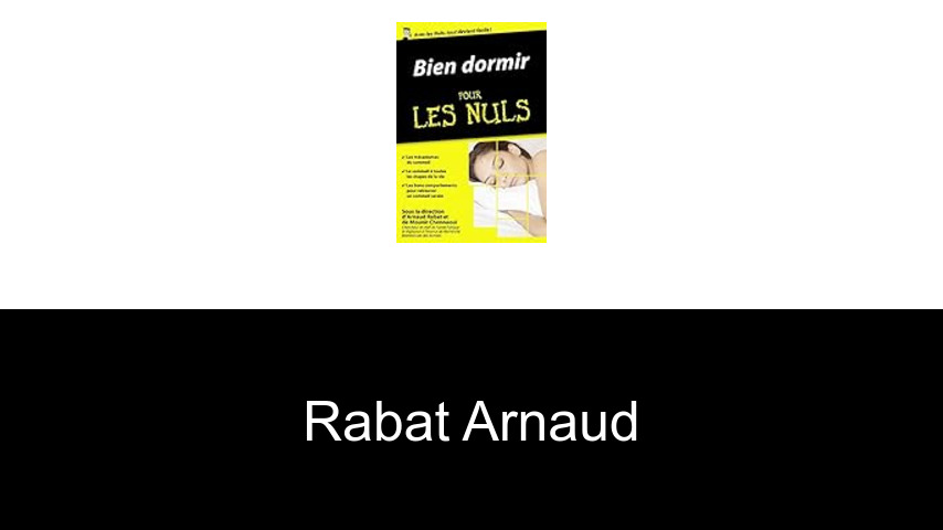 livres de Rabat Arnaud