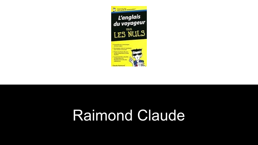livres de Raimond Claude