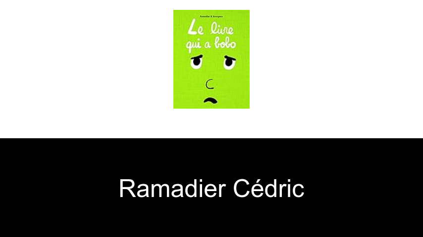 livres de Ramadier Cédric