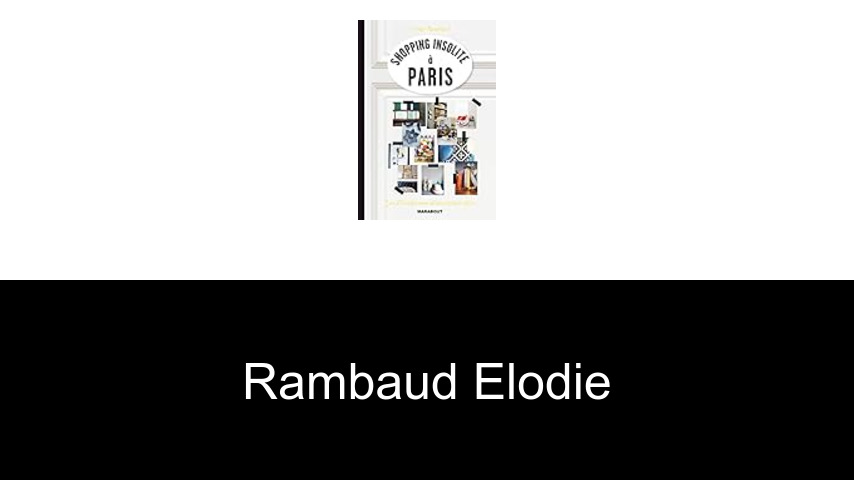 livres de Rambaud Elodie