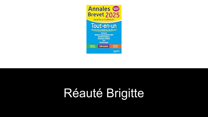 livres de Réauté Brigitte
