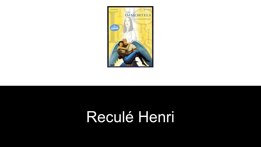 livres de Reculé Henri