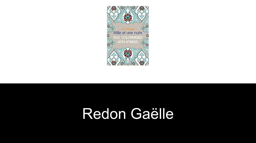 livres de Redon Gaëlle