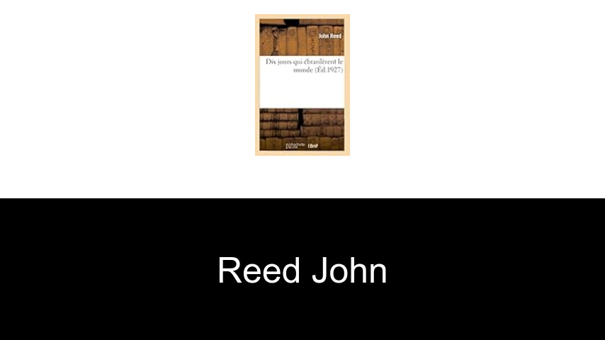 livres de Reed John