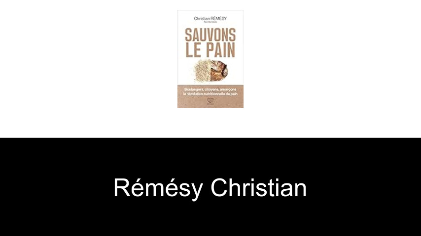 livres de Rémésy Christian