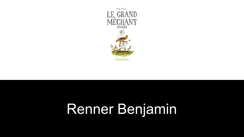 livres de Renner Benjamin