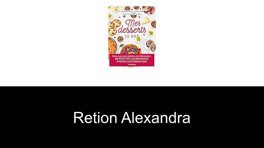 livres de Retion Alexandra