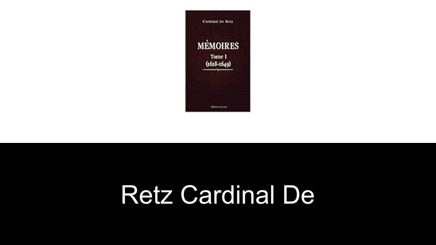 livres de Retz cardinal de