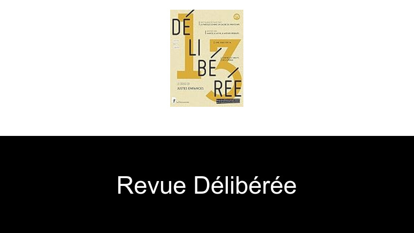 livres de Revue Délibérée